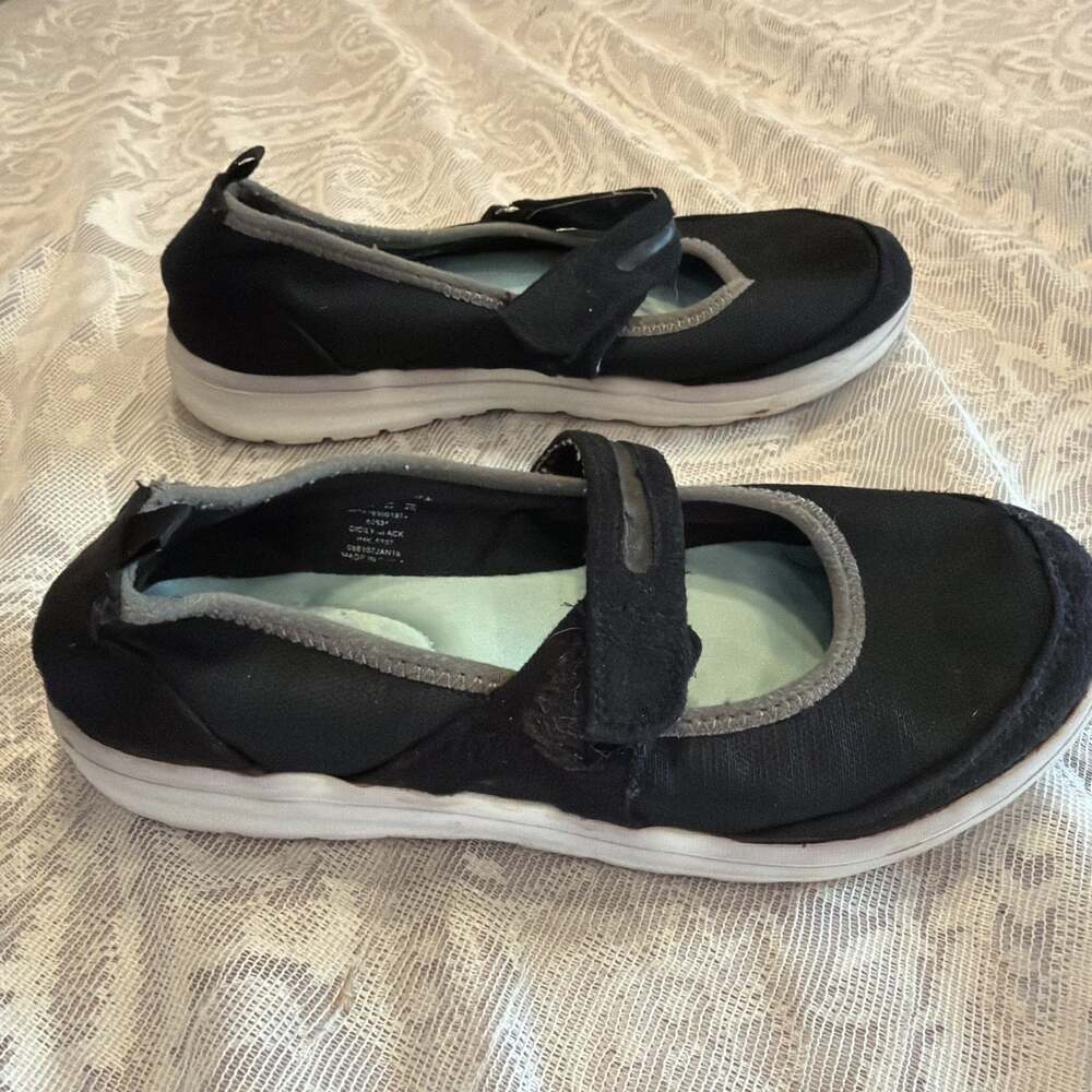 Athletech Women's Black Mary Jane Sneakers Shoes 5 Medium Comfort - Picture 5 of 8